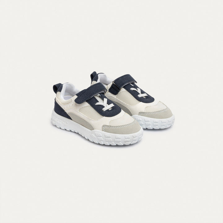 Achilles Kids | Play Runner – Navy & White (One-Strap Sneakers) – Go Far, Play Fast