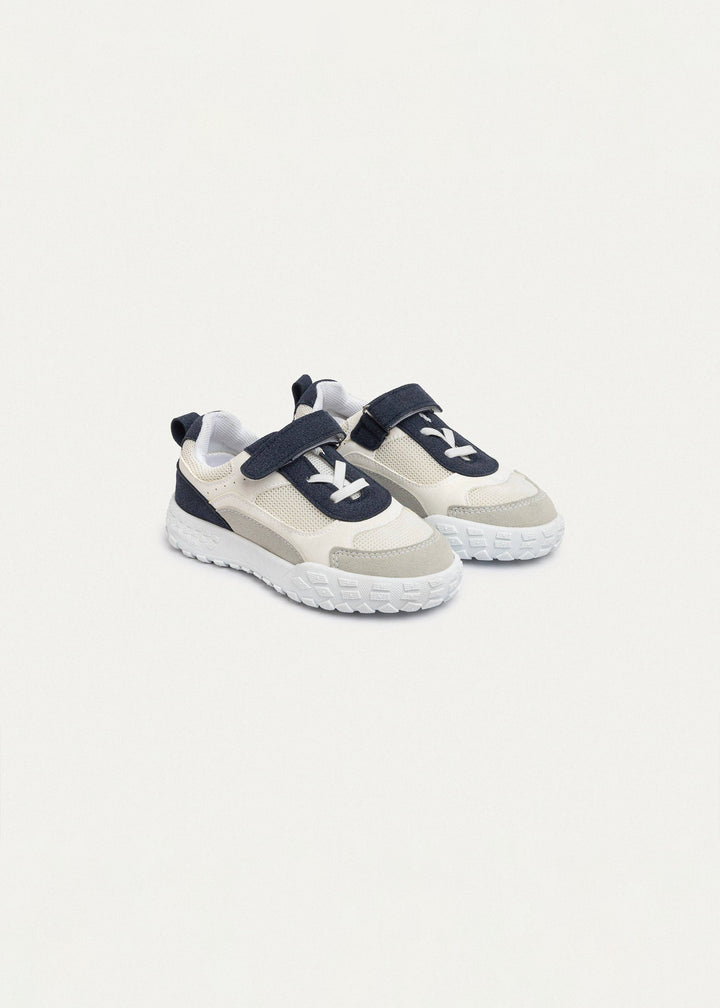 Play Runner Navy & White (One-Strap Sneakers) Go Far, Play Fast
