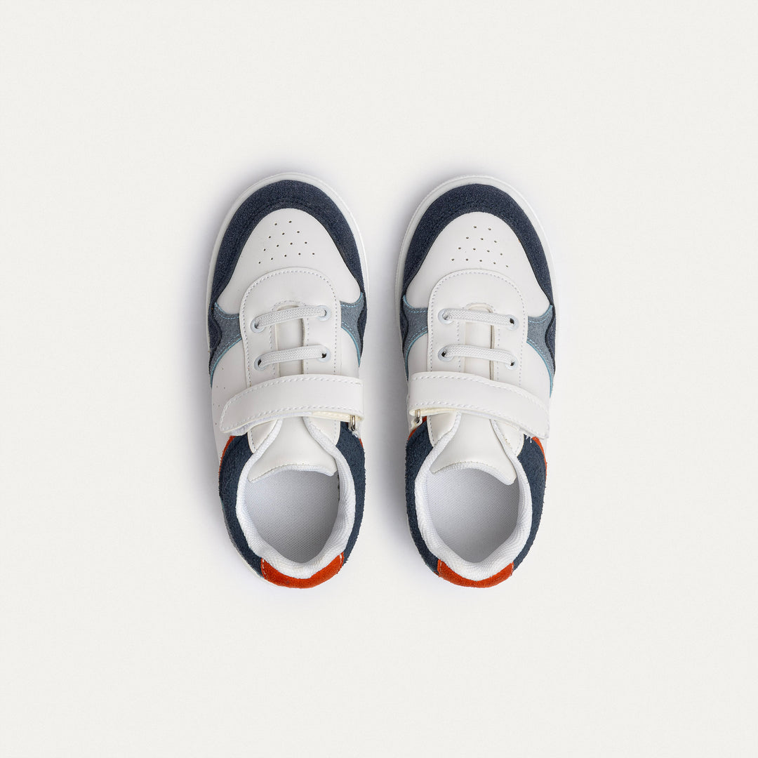 Achilles Kids | Rocket Court – Navy Bolt (Quick-Strap)