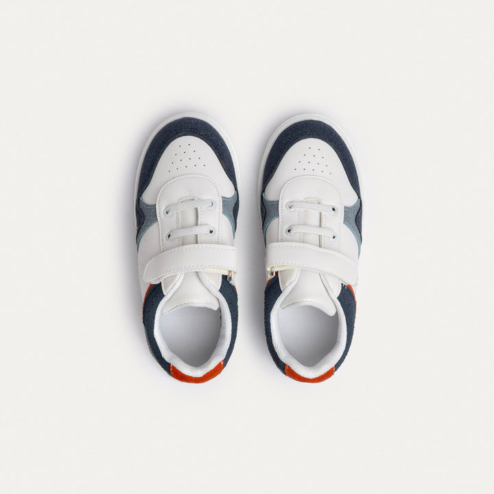Achilles Kids | Rocket Court – Navy Bolt (Quick-Strap)