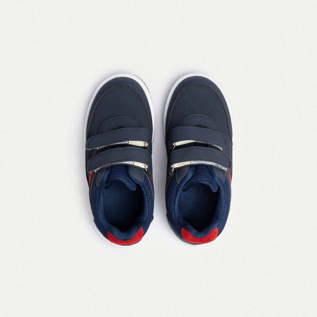 Achilles Kids | PlayCourt Bolt – Navy/red(One-Strap)