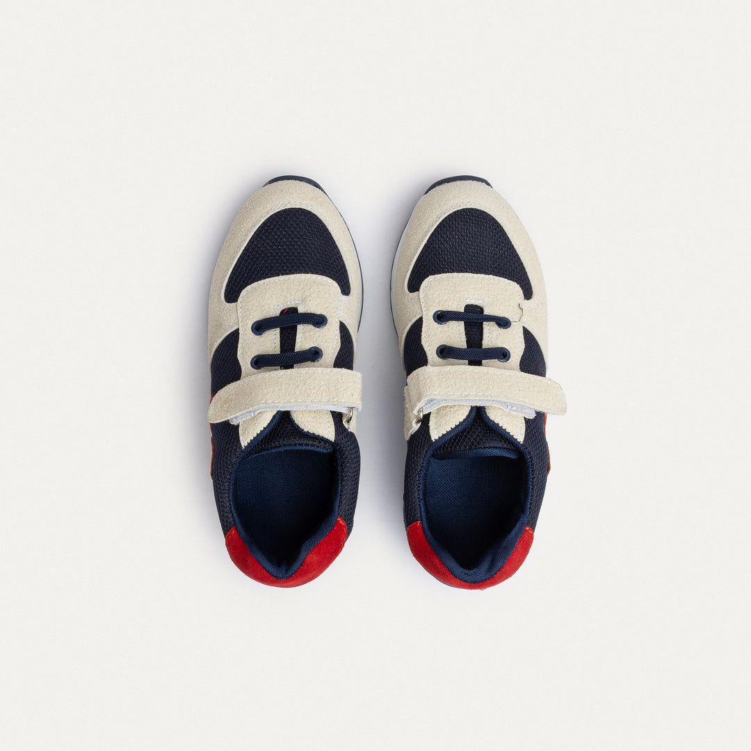 Achilles Kids | Daydream – Navy & Beige (One-Strap Sneakers) – All-Day Play, All-Day Style
