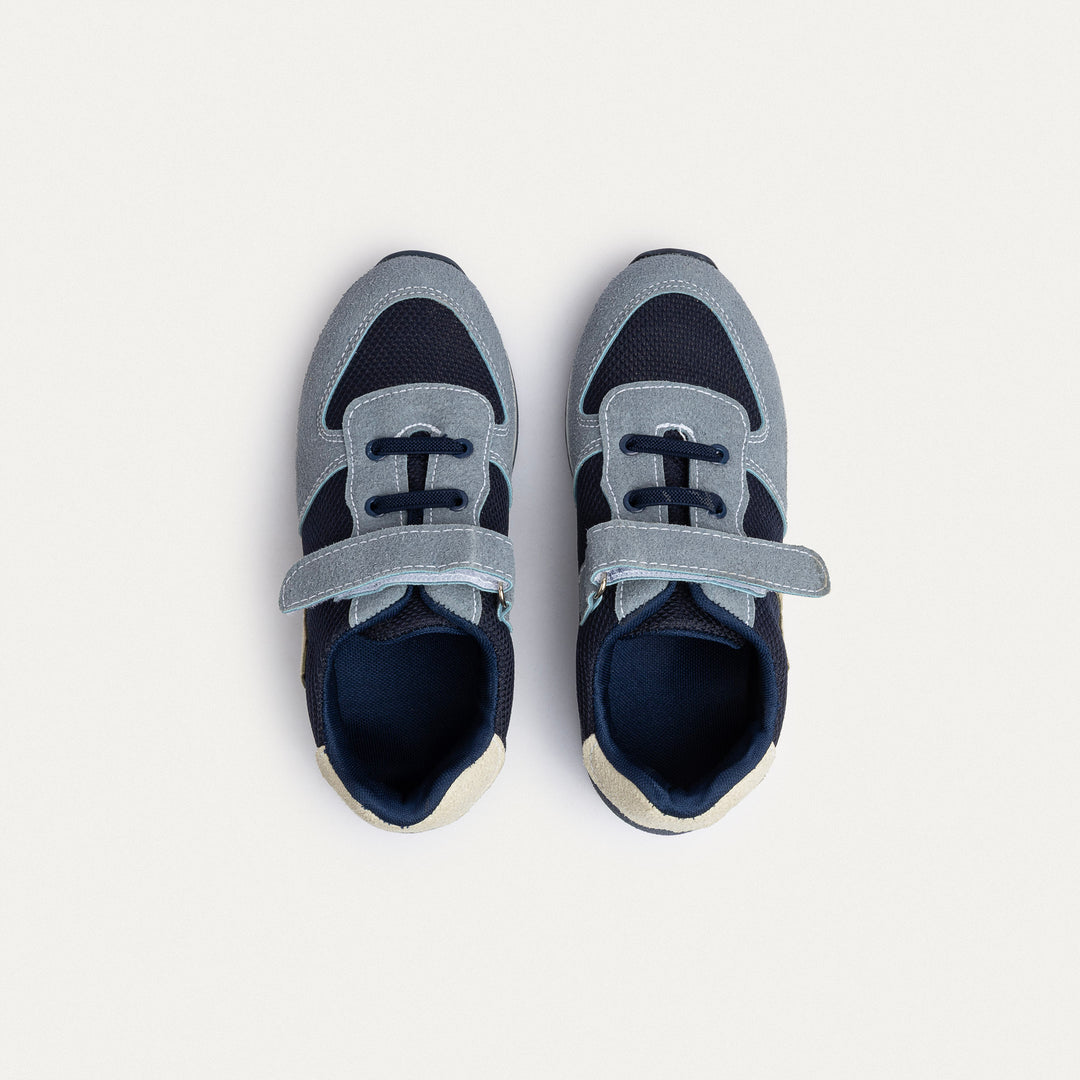 Achilles Kids | Daydream – Navy & Gray (Twin-Strap Sneakers) – Your Dream Shoe, Real Easy
