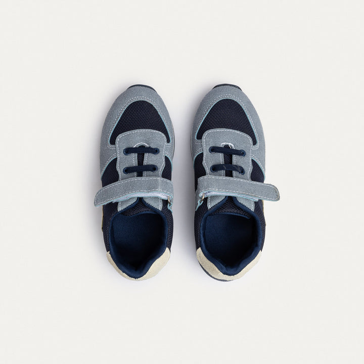 Achilles Kids | Daydream – Navy & Gray (Twin-Strap Sneakers) – Your Dream Shoe, Real Easy