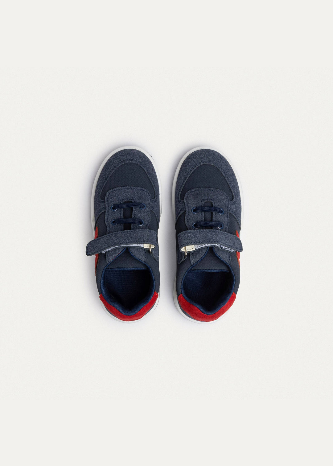 Achilles Kids | Daydream – Navy & Red (One-Strap Sneakers) – Court Style, Kid-Simple