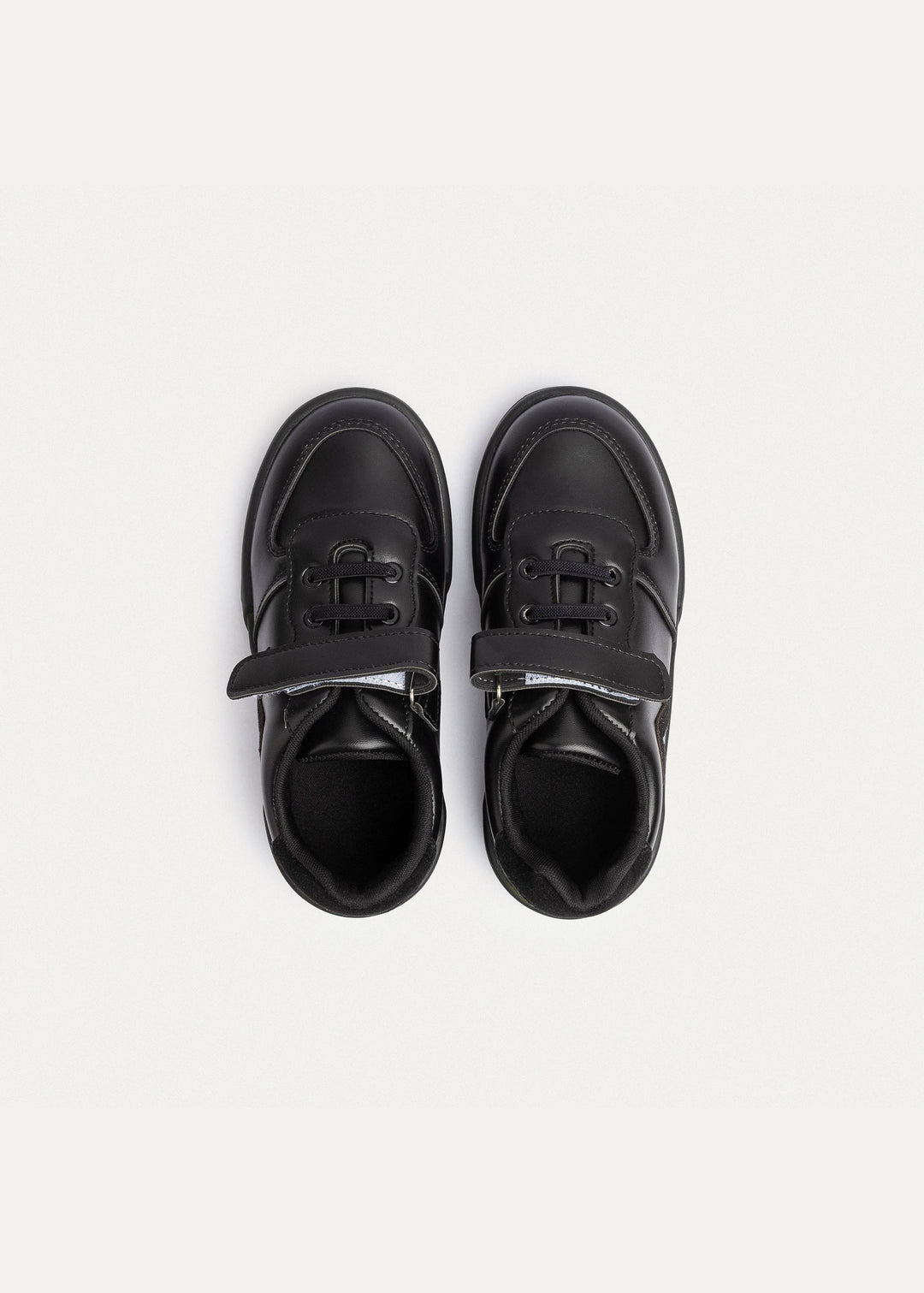 Achilles Kids | Daydream – Black (One-Strap Sneakers) – Court Style, Kid-Simple