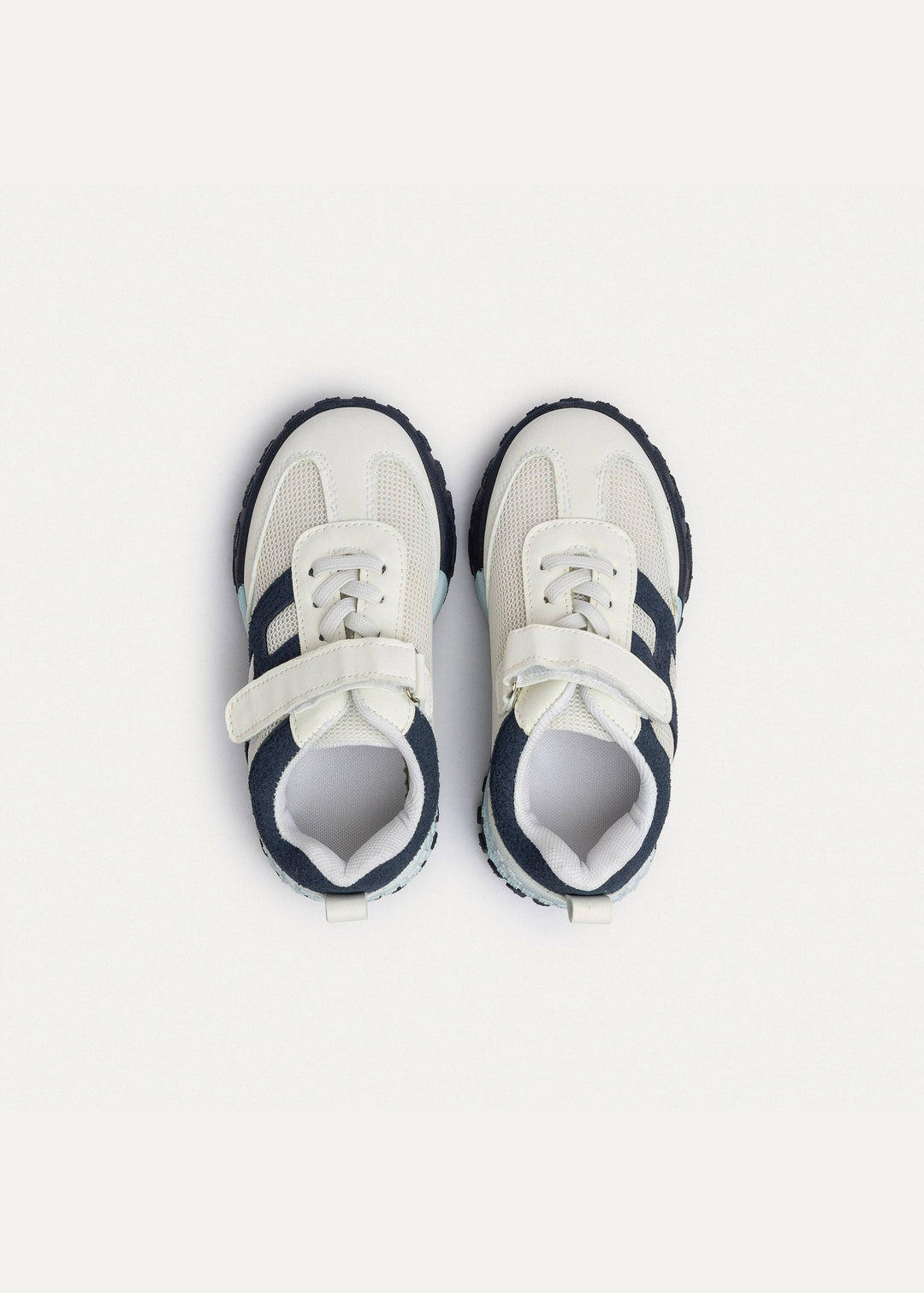 Achilles Kids | Daydream – White & Navy (One-Strap Sneakers) – Your Dream Shoe, Real Easy