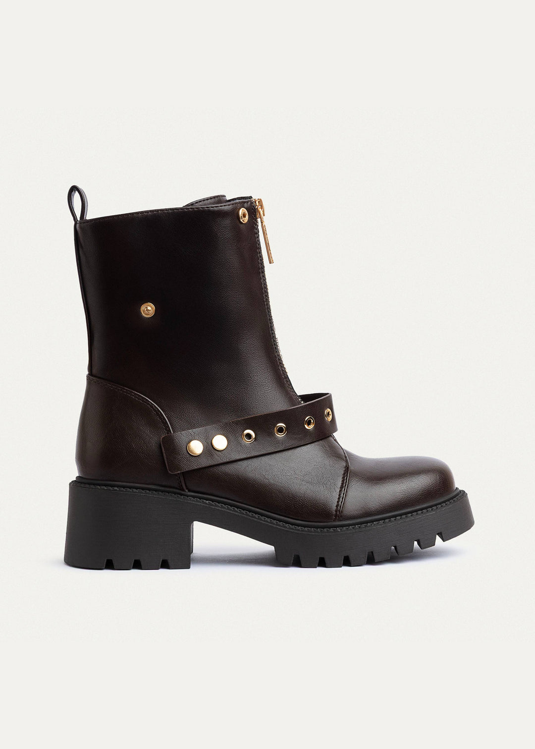 Achilles | Rebel Zip Combat Boots | Brown