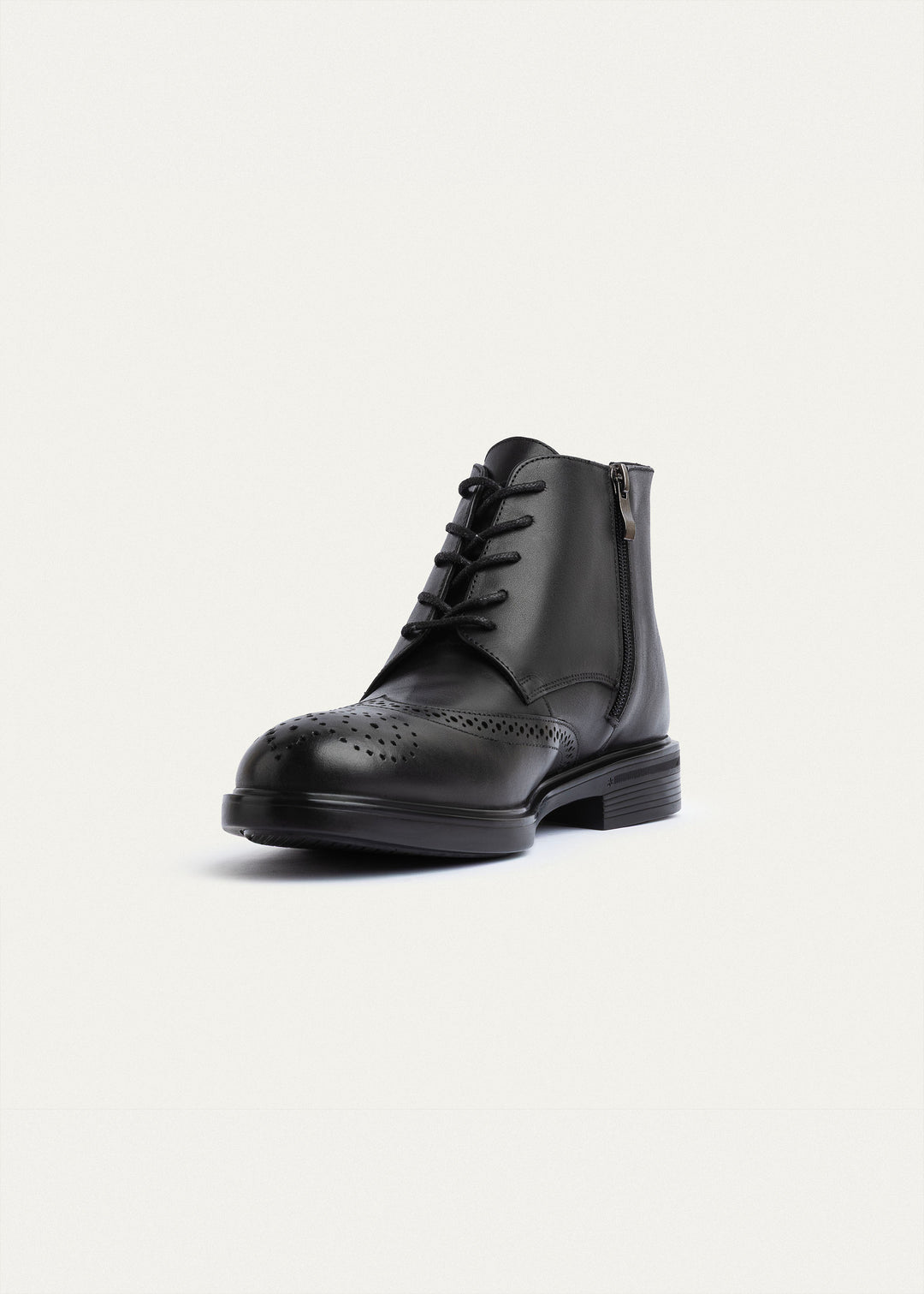 Oxford Crest Boots - Genuine Leather Black