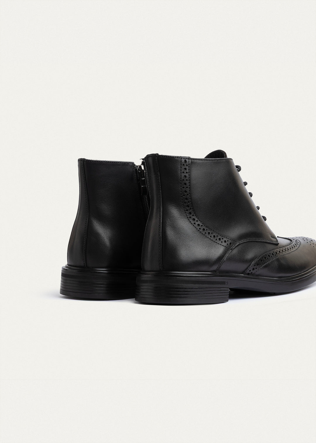 Oxford Crest Boots - Genuine Leather Black