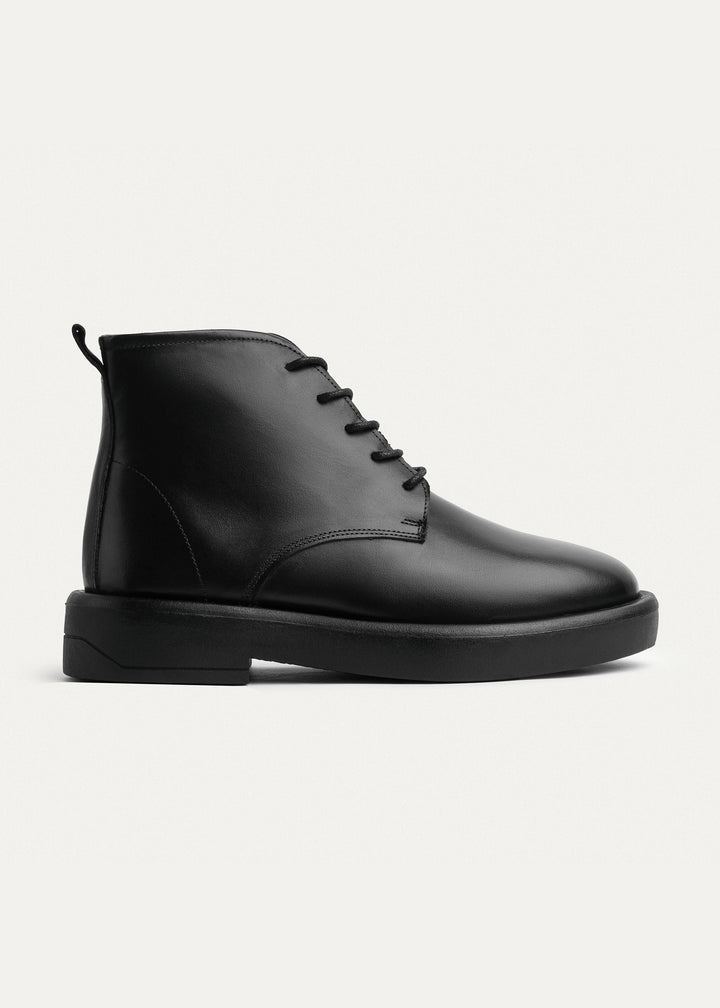 Heritage Brogue Leather Boots | Black