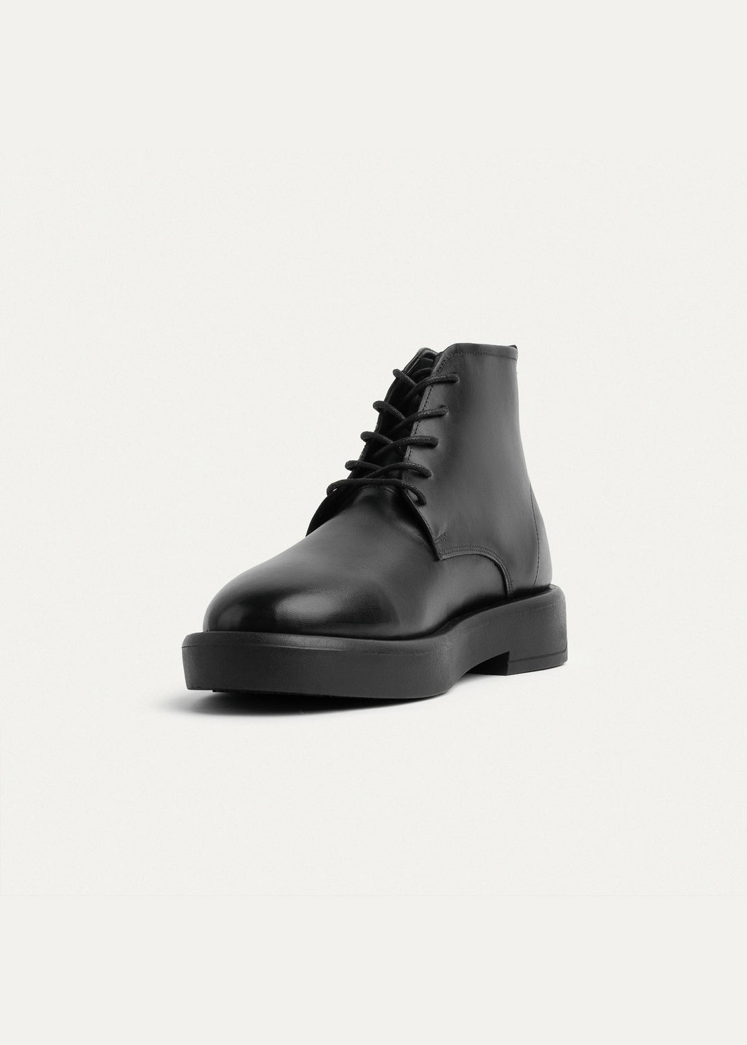 Achilles | Heritage Brogue Leather Boots | Black