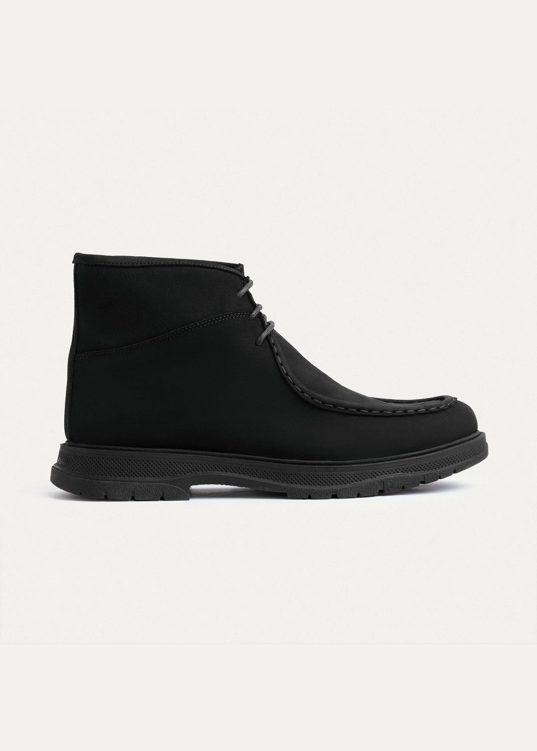 Achilles | Moc Toe Utility Boots | Black