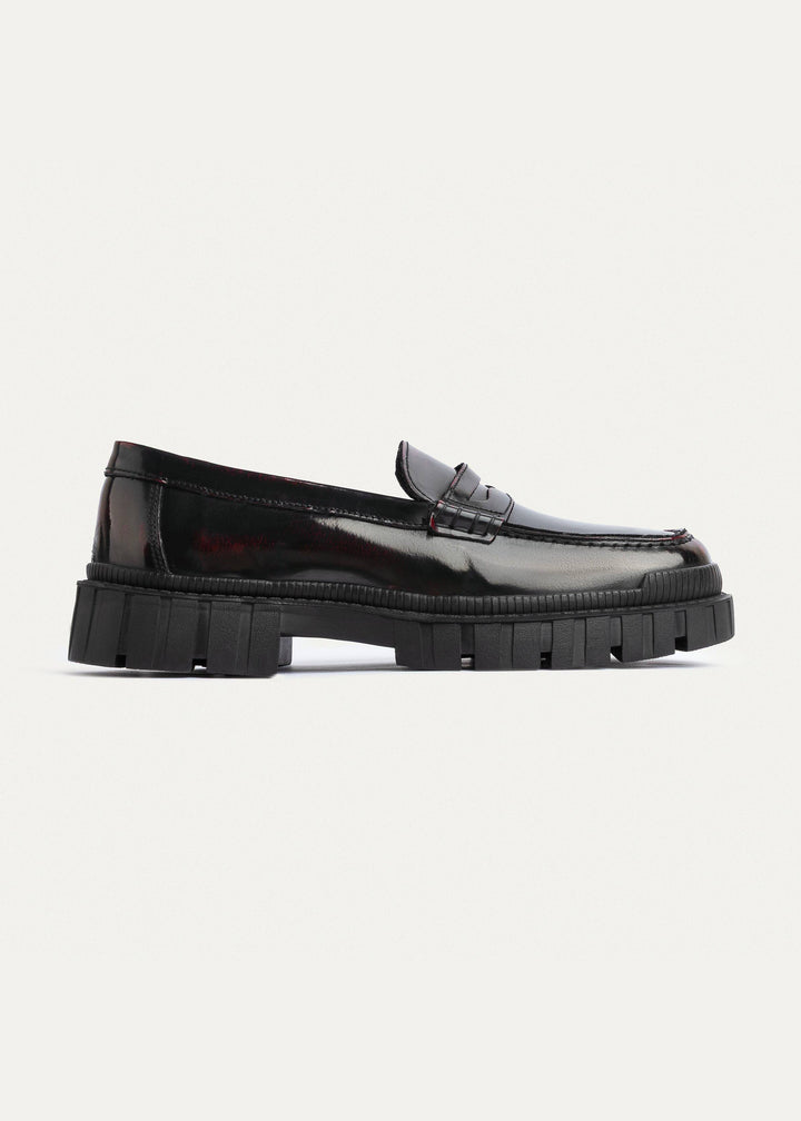 Edge Loafers Patent Leather | Burgundy