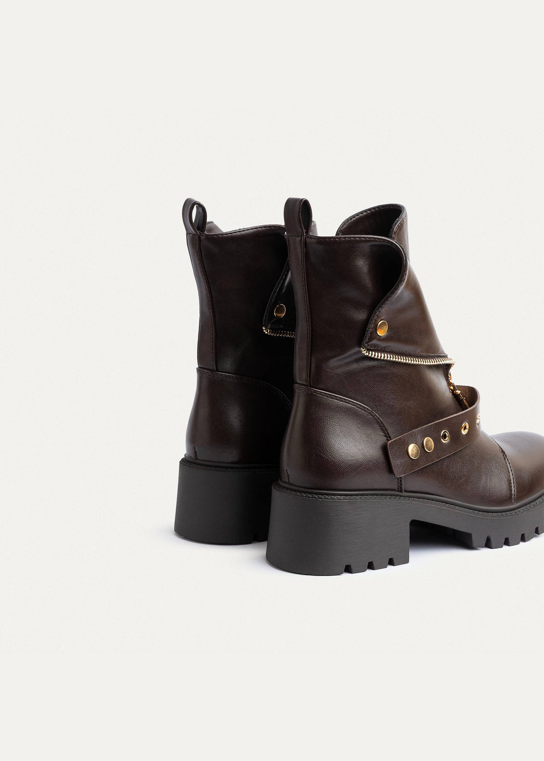 Achilles | Rebel Zip Combat Boots | Brown