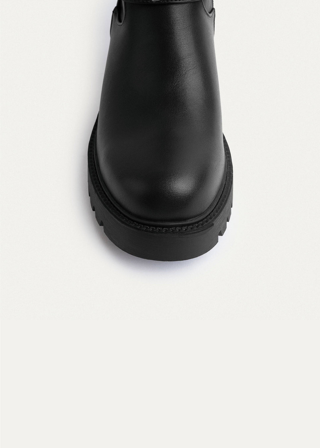 Achilles | Double Buckle Biker Boots | Black