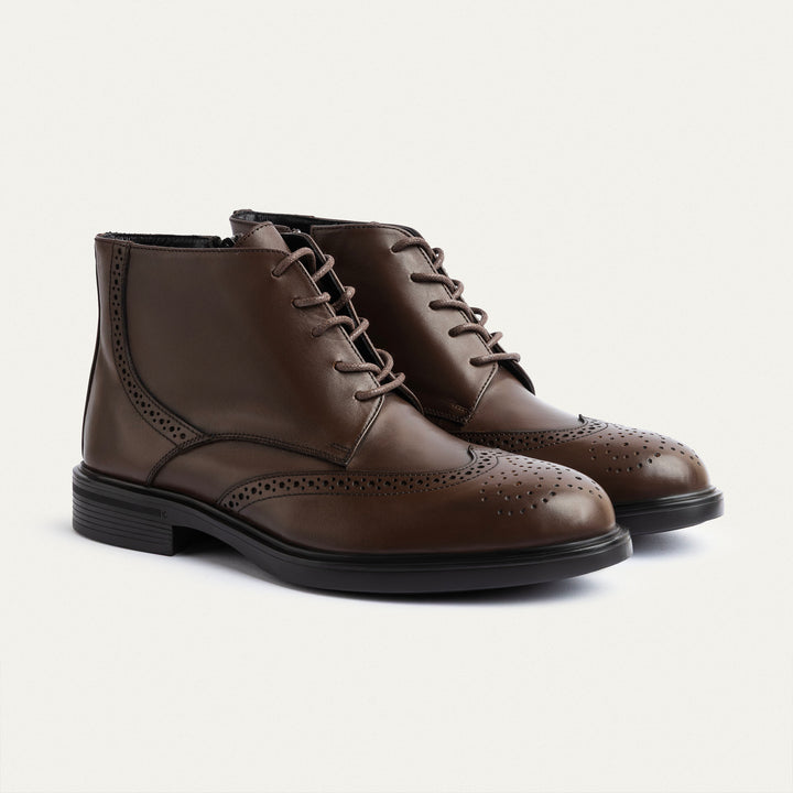 Oxford Crest Boots | Brown