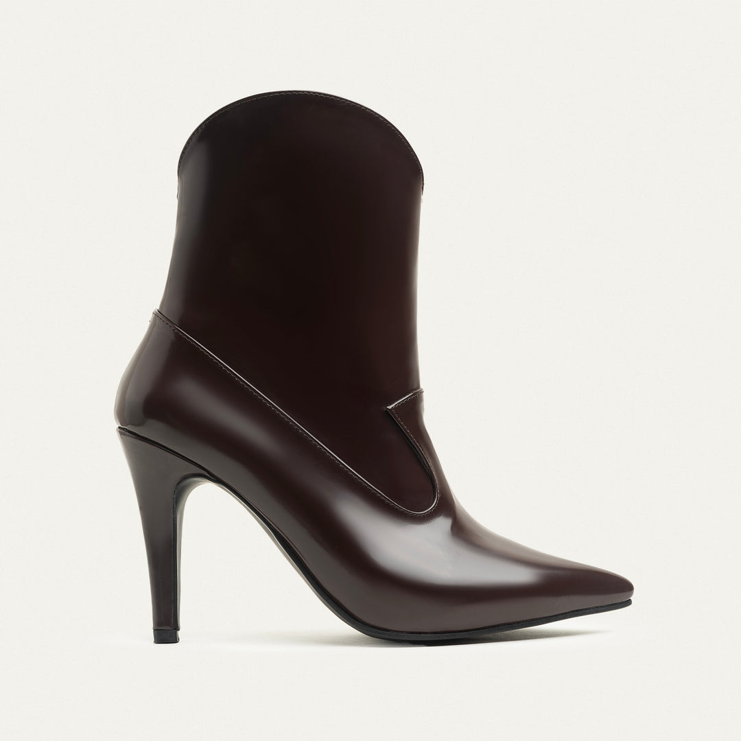 Aria Ankle Boots - Burgundy