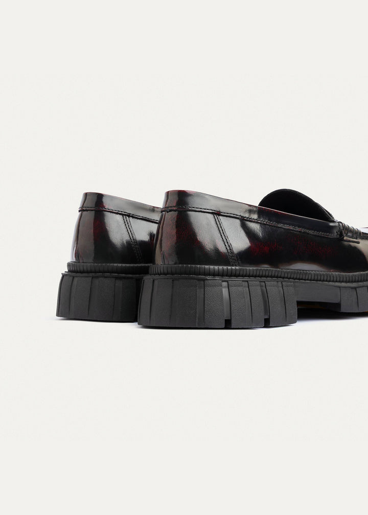 Edge Loafers Patent Leather | Burgundy