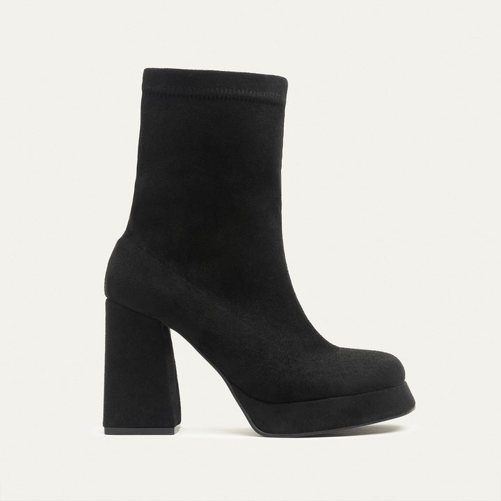 Sienna Classic Suede Boots - Black