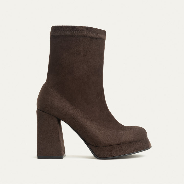 Sienna Classic Suede Boots - Brown