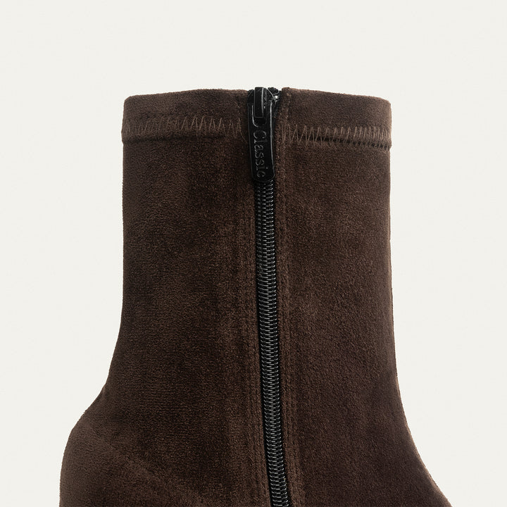 Sienna Classic Suede Boots - Brown