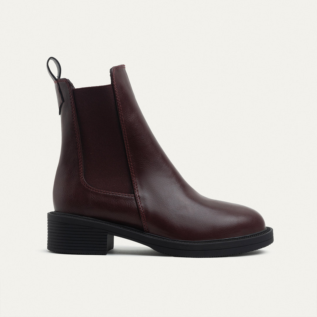 Allonger La Silhouette Chelsea Boots - Burgundy