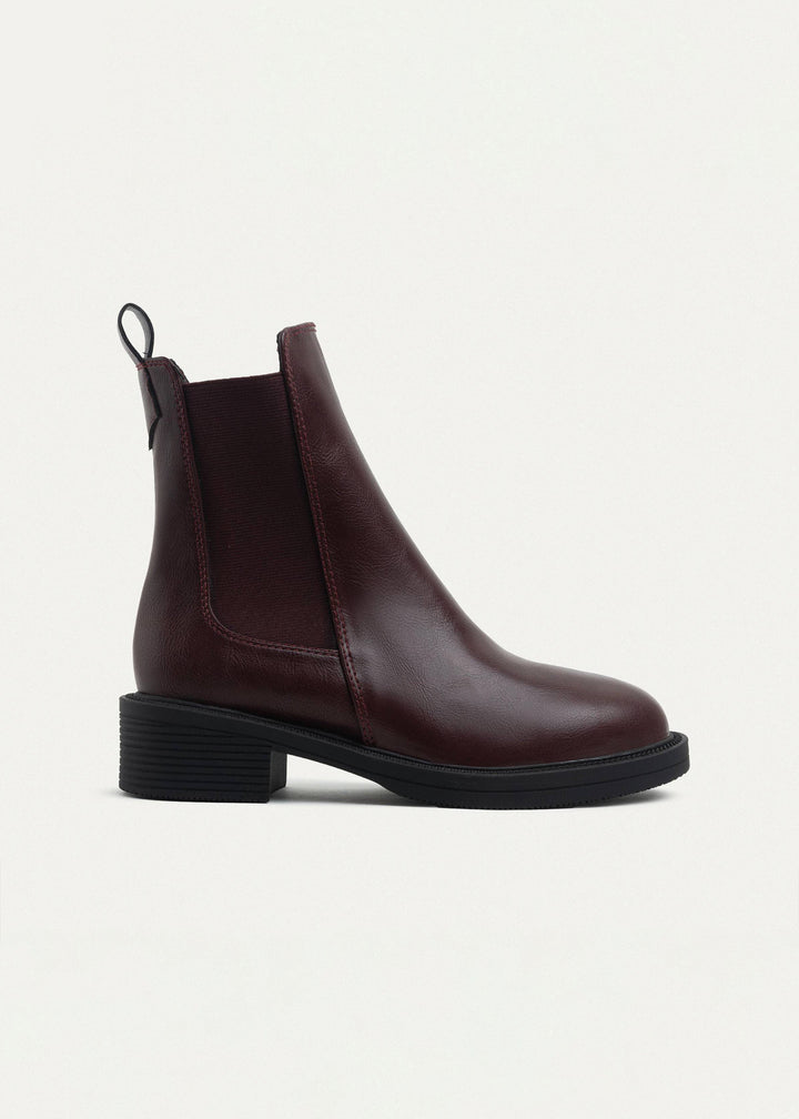 Allonger La Silhouette Chelsea Boots - Burgundy