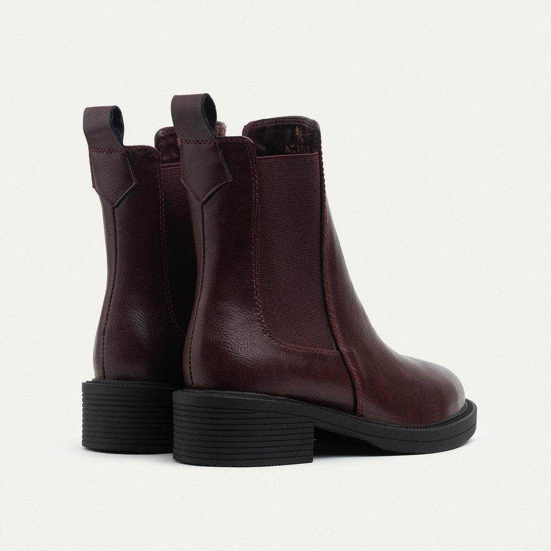 Allonger La Silhouette Chelsea Boots - Burgundy