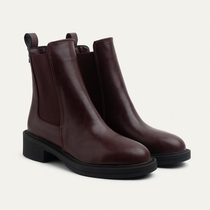 Allonger La Silhouette Chelsea Boots - Burgundy