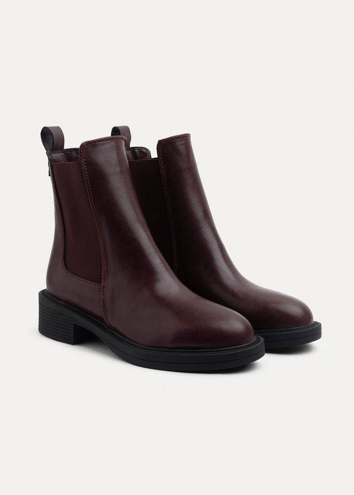 Allonger La Silhouette Chelsea Boots - Burgundy