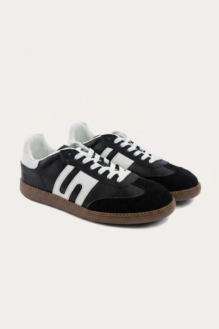 G-Sneakers Laceup Comfy Sneakers | Black