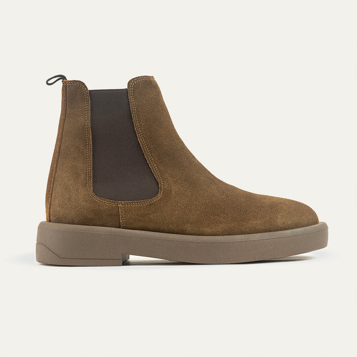 Rustic Luxe Chelsea Boots- Olive Brown