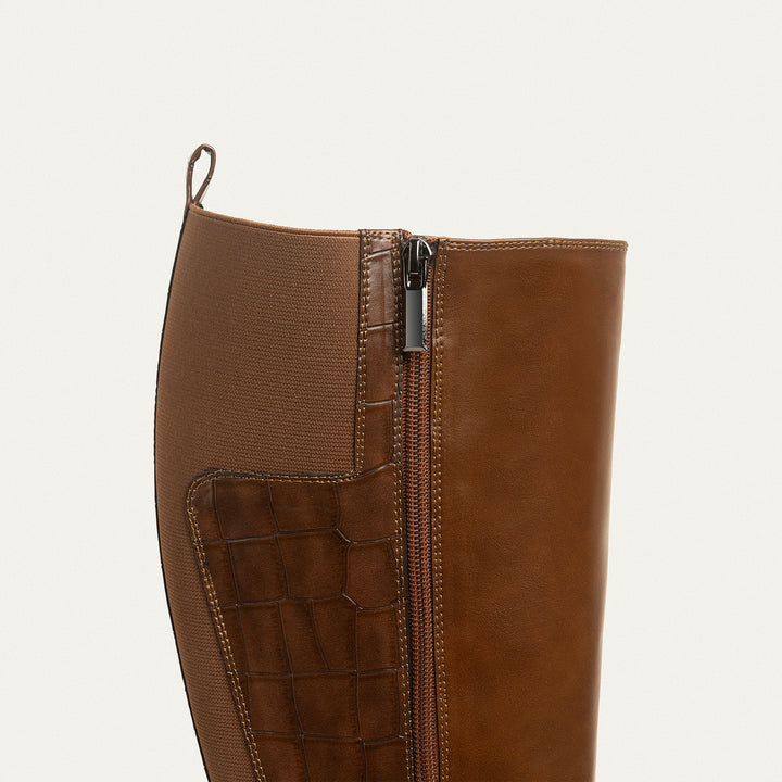 Chic Knee-High Boots with Side Zipper - Havan