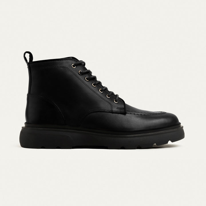 The Ranger Genuine Leather Half Boots - Black