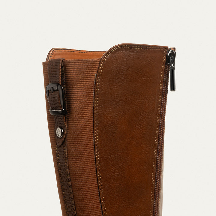 Bucklewood Knee-High Boot with Side Zipper | Havan