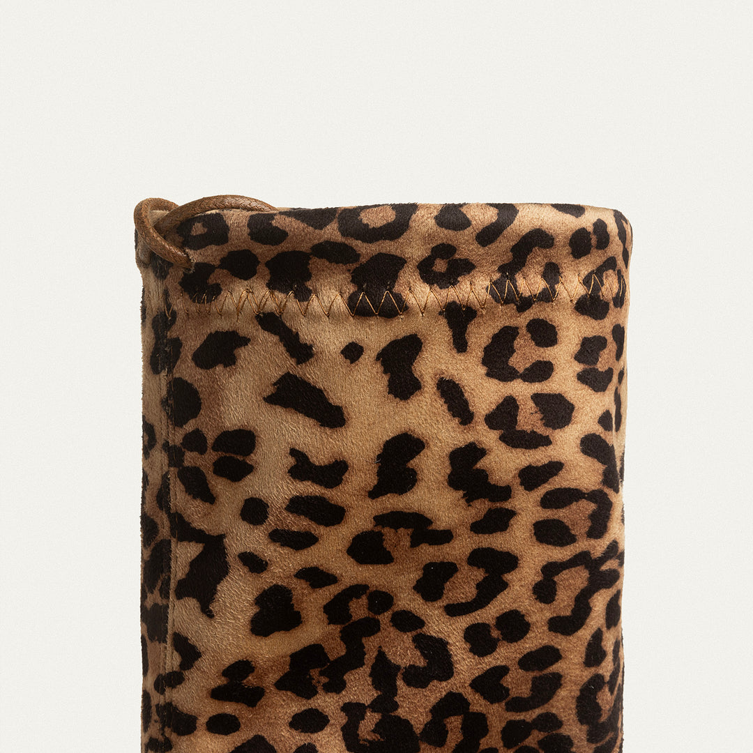 Sophia Suede Over-the-Knee Boots - Leopard