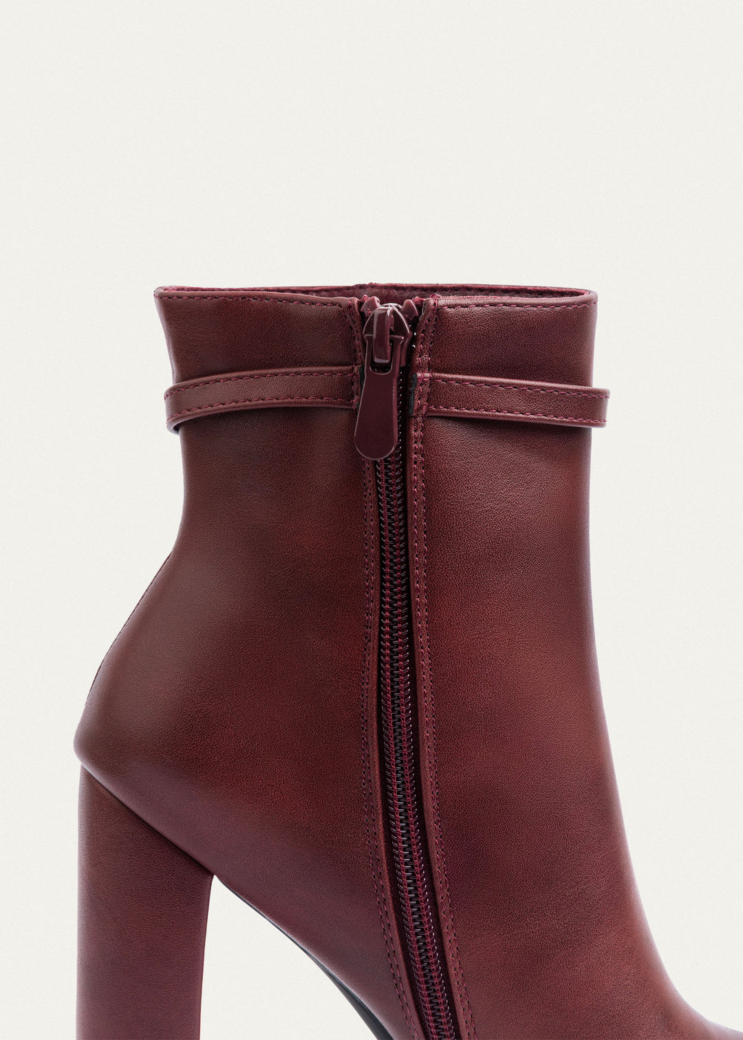 Achilles | Allure Heeled Ankle Boots | Burguandy