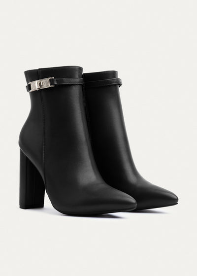 Allure Heeled Ankle Boots | Black