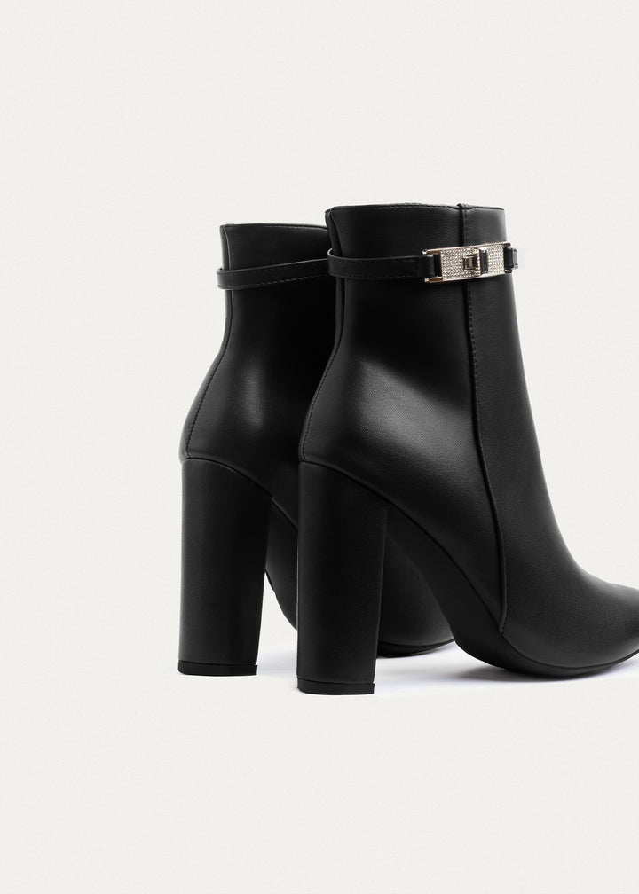 Allure Heeled Ankle Boots | Black
