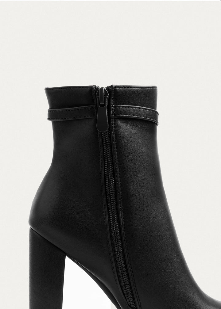 Allure Heeled Ankle Boots | Black