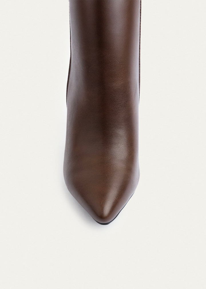 Allure Heeled Ankle Boots | Brown