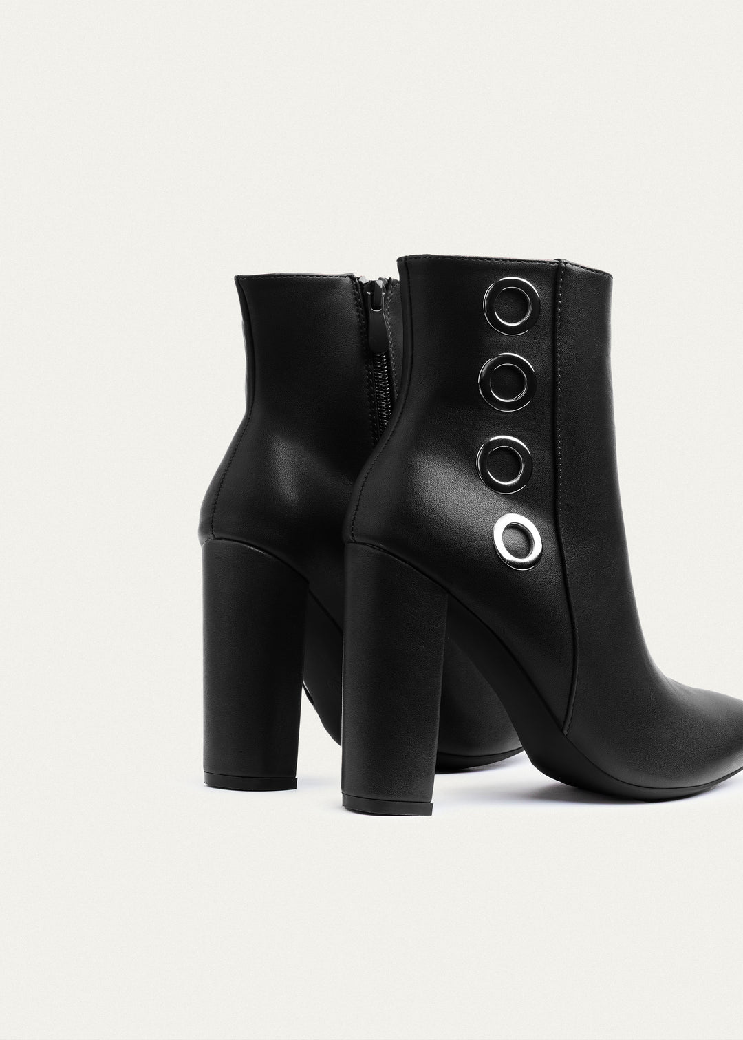 Achilles | Orion Ringed Heeled Boots | Black