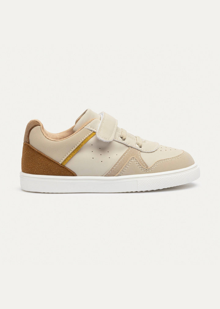 Achilles Kids | Rocket Court – Beige Bolt (Quick-Strap)