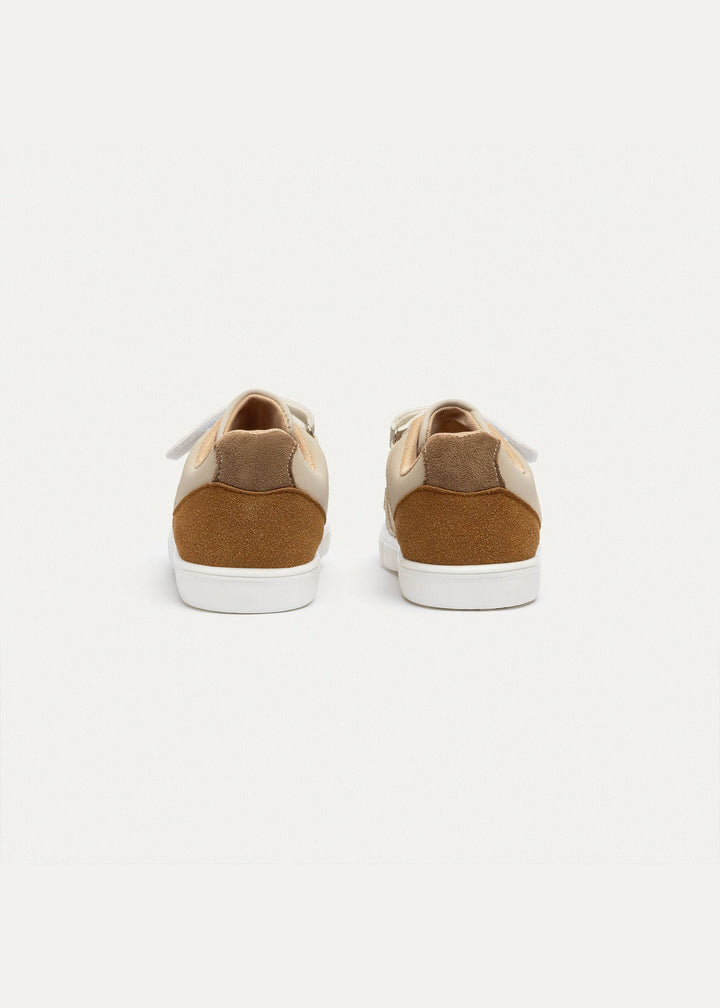 Achilles Kids | Rocket Court – Beige Bolt (Quick-Strap)