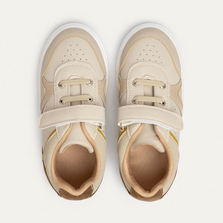 Achilles Kids | Rocket Court – Beige Bolt (Quick-Strap)