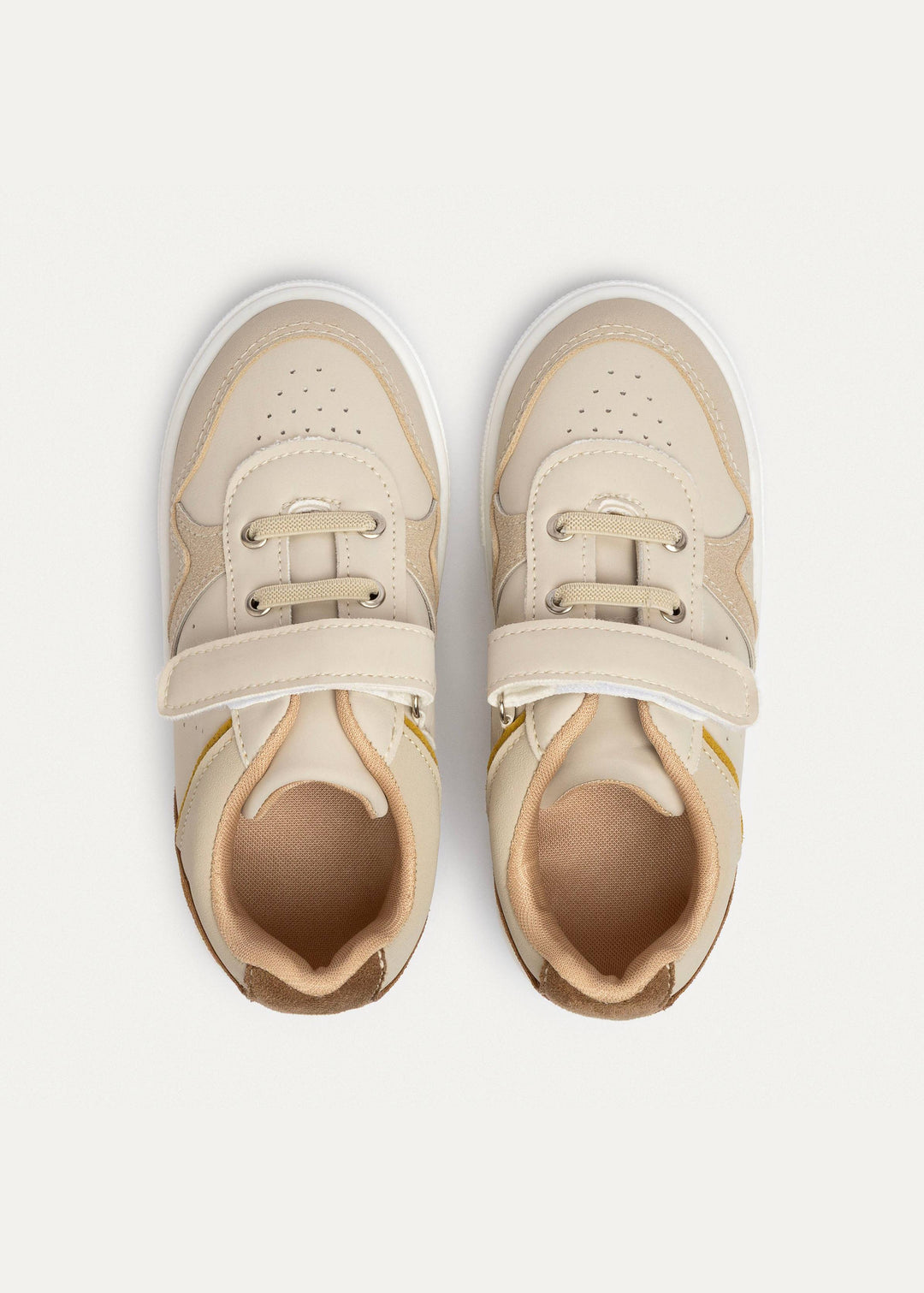 Achilles Kids | Rocket Court – Beige Bolt (Quick-Strap)