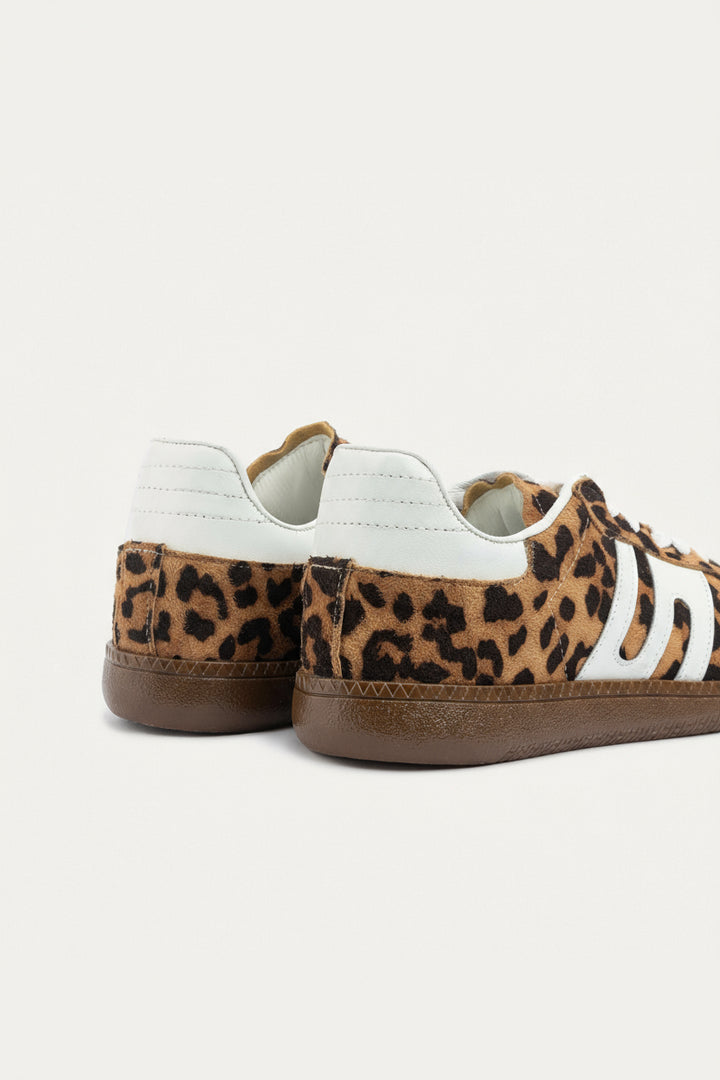 G-Sneakers | Laceup Comfy Sneakers - Full Leopard