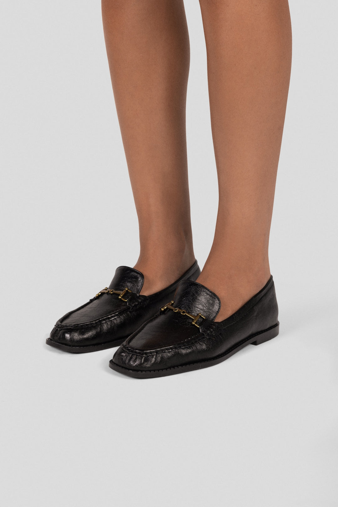 Smooth Horsebit Loafers - Black