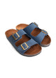 Arizona Soft Footbed Double Buckle Sandals Navy | Blue